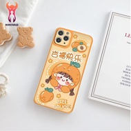 Peach-shaped square edge camera protection case for iphone 6 to 14promax - ng326a