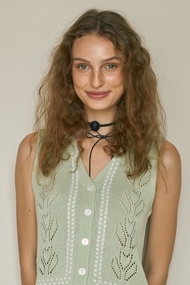 ( พร้อมส่ง ) Perana เสื้อ KNIT - LAURA VEST (สีเขียว Green )