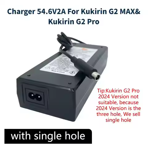 Electric Scooter Charger 54.6V 2.0A Single Hole Lithium Battery Adapter 100-220V Input Charger Parts
