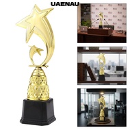 UAENAU Star Trophy, Plastic Base Custom-Made Sports Trophy, Great Award Black Base Creative Design 2
