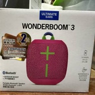 Ultimate Ears Wonderboom 3 Bluetooth Speaker 藍芽喇叭粉紅色全新未開