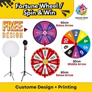Fortune Wheel Stand | Spin Wheel | Lucky Draw Spin Wheel with Printing  (FREE Design)