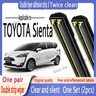 Suitable for TOYOTA Sienta Double-Layer Rubber Strip Wiper Sienta Double Rubber Strip Wiper Front Wi