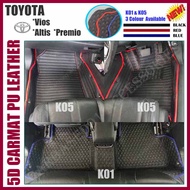 Toyota Vios Premio/Corolla Altis 5D Car Floor Mat@Carpet