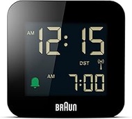 Braun Digital Radio Controlled Travel Analogue Alarm Clock for Central European Time Zone (DCF) with