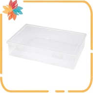 Plastic File Organizer Transparent Square Storage Box Storage Box File Storage Box S