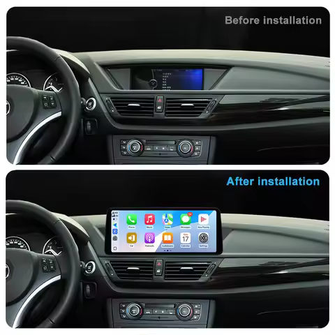 12.3" 2400*900P ultra-thin Android 14 Wireless Carplay for BMW X1 E84 2010 - 2015 GPS 4G WIFI Car Ra