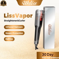 Ukliss Steam Hair Straightener Ceramic Plate 230°C Adjustable Temperature Hair Care Ionic Ion Techno