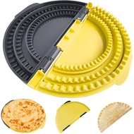 3-in-1 Tortilla Sealer, Tacos Tortilla Crimper Maker, Adjustable Size, For 6"-10" Crust, Make Sealed