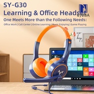 U.B SY-G30 Wired Headphone Comfortable Noise Reduction Over-Ear Computer Headphone with Microphone f