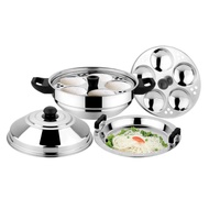 Luxuria Stainless Steel Eco 10 Standard Idli Maker with steamer plate