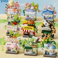 YVE Mini Shop Blocks, Micro Blocks Building Blocks City Building Blocks,  Mini Street View Blocks Bi