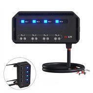 20A Motorcycle Fuse Block with Relay Box Kit  Automotive Fuse Block with 4 Circuits Mini Blade Fuse 