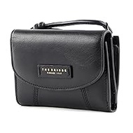 Camilla Leather Wallet 14 cm, Nero / Oro, 0