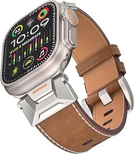Stainless Steel Strap Compatible with Apple Watch, Mech Design, Series 6-9/SE, Robust Strap, Strong 