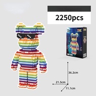 【Crystal_】ตัวต่อเลโก้ 2000ชิ้น บล็อคตัวต่อ Bearbrick เลโก้ ขนาดใหญ่เลโก้ม็อก หมีรุนแรง ของขวัญวันเกิ