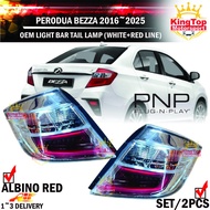 Perodua Bezza 2016 - 2023 Tail Lamp ( 2pcs/set ) - ALBINO RED