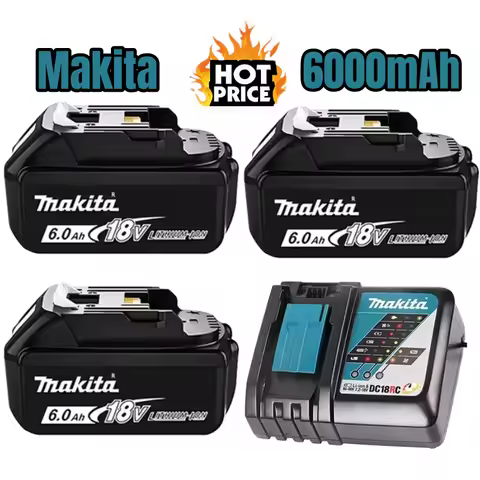 Original Makita 18V Battery 6.0Ah Li-ion Replacement BL1840B BL1850 BL1850B battery for DTD173 DJV18