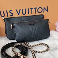 M80399 Multi Pochette Accessoires  黑皮 子母包 全配 LV