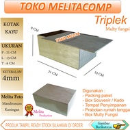 21x13x9 cm wooden box, 4mm thick plywood