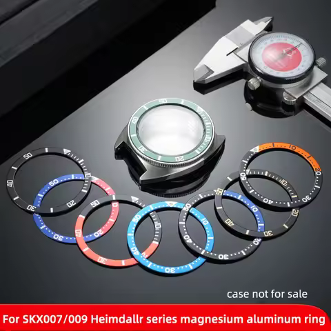 SKX007 Bezel Insert 38mm Aluminium Ring seiko Sport 5 SKX flat bezel SRPD Man Watch Cases Turtle Rep