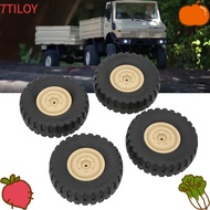7TILOYSHOP 4Pcs/Set RC Car Wheels, 70mm Diameter Rubber RC Tires, Durable High Performance RC Wheels