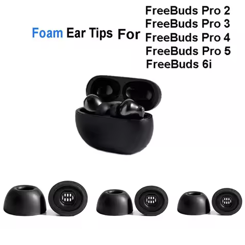 Memory Foam Ear Tips For Huawei FreeBuds Pro 4 / Pro 5 / Pro 3 / Pro 2 / 6i Eartips Ear Pads Earphon