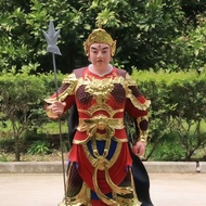 Erlang God Yang Yang Shen Statue Household Worship Resin Buddha Statue Ornaments Standing Posture Pa