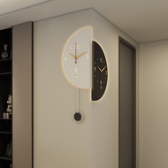 Lightly creative home corner wall clock, double-sided clock, corner hanging clock, luxurious living 