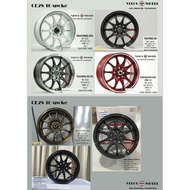 CE28 10 SPOKE BY VELOS WHEELS CAST ALLOY RIM 15 INCH MADE IN THAILAND LOW PRESSURE TECHNOLOGY