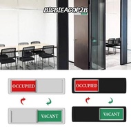 BIGBIEAGOP2B Reminder Signs, ABS Self adhesive Office Door Sign, Convenient to Use VACANT OCCUPIED W
