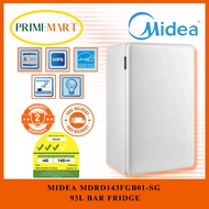 MIDEA MDRD143FGB01-SG  93L BAR FRIDGE (3 TICKS) + 2 YEARS WARRANTY