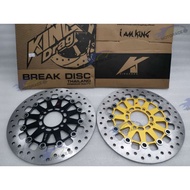KING DRAG DISC PLATE + TOKAHI DISC BRACKET (267MM) FOR Y125ZR PNP Y15ZR