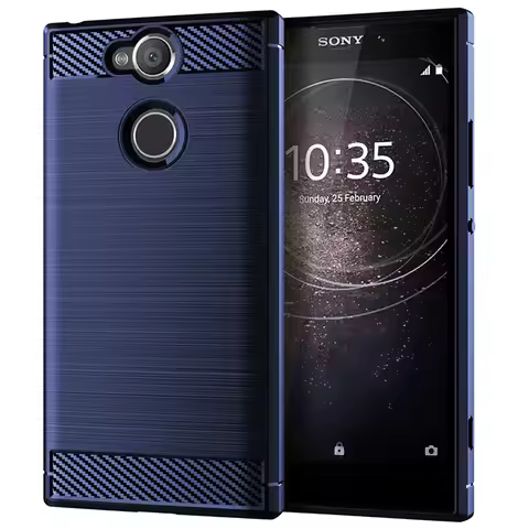 For Sony Xperia XA2 Plus H4413 Case Colored Carbon Fiber Skin Soft Silicone Cover Case For Sony Xper
