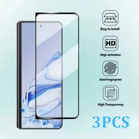 3PCS 9D Hardness Transparent Tempered Glass for Samsung Galaxy Z Fold 7 Z Fold 5/6 Z Fold 4/3/2 HD A