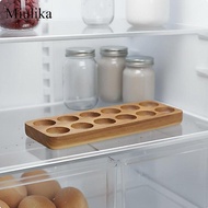 [Miulika] Acacia Wood Egg Tray Japanese Acacia Wood Egg Holder Multi-Functional for Pantry