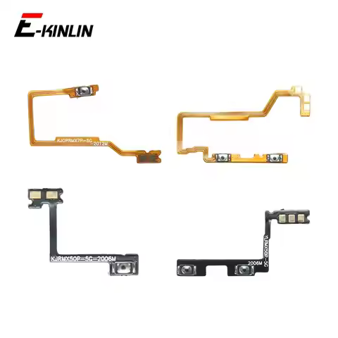 Switch Power ON OFF Key Mute Silent Volume Button Ribbon Flex Cable For OPPO Realme X50 X50m X7 Pro 