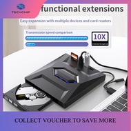TECHCHIP-External DVD CD Writer Burner CD and DVD Player Type C/USB3.0 External DVD CD Drive for PC