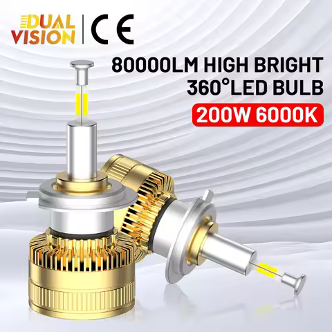 80000LM H4 LED 360 Degree 12PCS CSP Chips H7 H11 H1 H8 H9 9005 HB3 9006 HB4 9012 HIR2 Canbus Error F