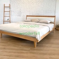Tempat Tidur Minimalis kayu jati ranjang divan kasur dipan kayu