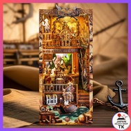 [From Japan]FUNPOLA 3D Puzzle Book Nook Kit Booknook Wooden Puzzle DIY Miniature