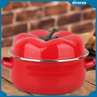 [Direrxa] Tomato Pot Easy to Clean with Lid Hot Pot Stew Instant Noodle Warmer for Food Milk Pasta Noodle