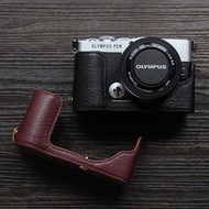 Suitable for Olympus E P7 Camera Case Base Olympus ep7 Protective Case Genuine Leather Half Cover Ha