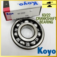 [MADE IN JAPAN] KOYO C3 6322 63 22 16MM WAVE125 WAVE110 CRANK SHAFT BEARING