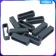 [Etekaxa] 10Pcs Rubber Watch Strap Loops Black Replacement Watch Bands Keeper Holder Retainer for Fenix 5/5s/5x Series