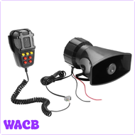 WACB สัญญาณเตือนรถบรรทุก7เสียงดังไซเรนรถโทรโข่ง12V แตรลมตำรวจดับเพลิง110DB แตรรถ