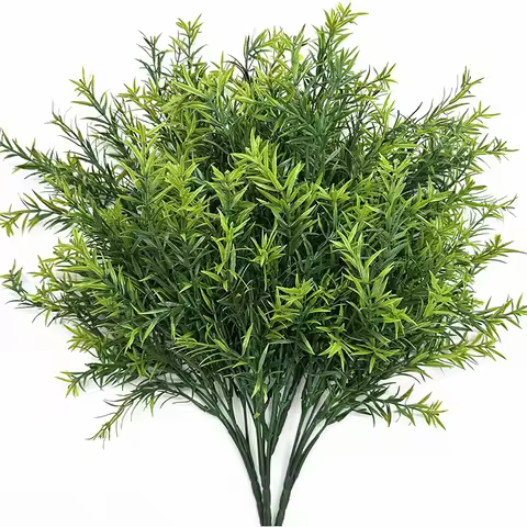 1/3Pcs Artificial 7Forks Plants Plastic Persian Fern Leaves for Home Wedding Party Decoration Flower
