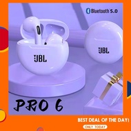 ♥ SFREE Shipping ♥ JBL 7 Colors TWS Bluetooth Earphone Pro 6 Touch Control Wireless Headphone Earbuds Sports Headset For Smart Phone