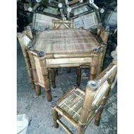Dining Set 4 seaters Bamboo
