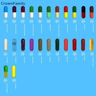 [CrownFamily] 1000Pcs 0# Empty Vacant Gelatin Capsule Size Gel Medicine Pill Vitamin Capsule [MY]